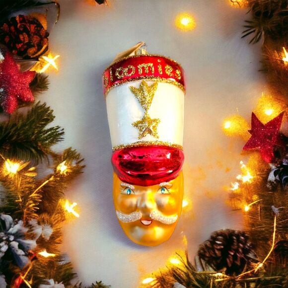 Christopher Radko Bloomies Toy Soldier Christmas Ornament 5 1/2" EUC